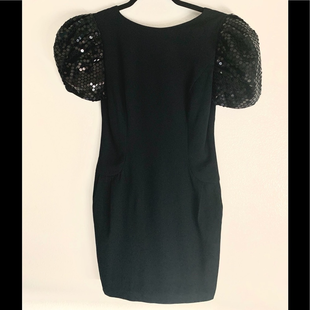 Black asymmetric dress